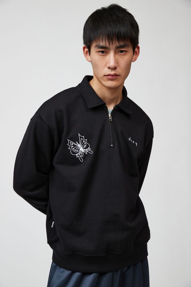 OBEY Fora Zip Polo Sweatshirt