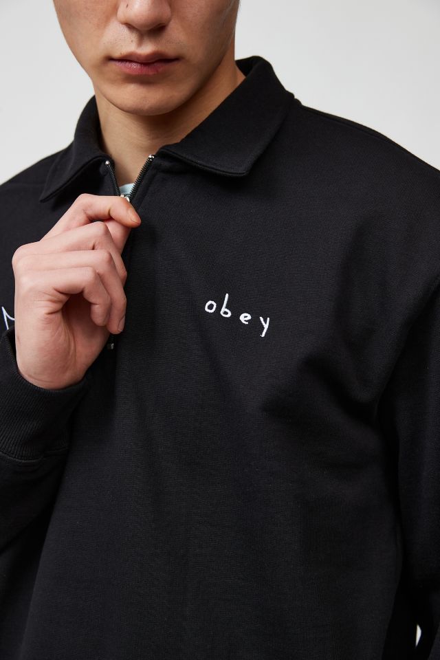 OBEY Fora Zip Polo Sweatshirt