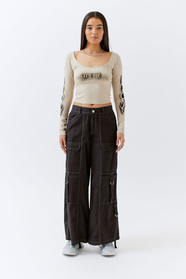 UO Try Me Long Sleeve Graphic Tee #1