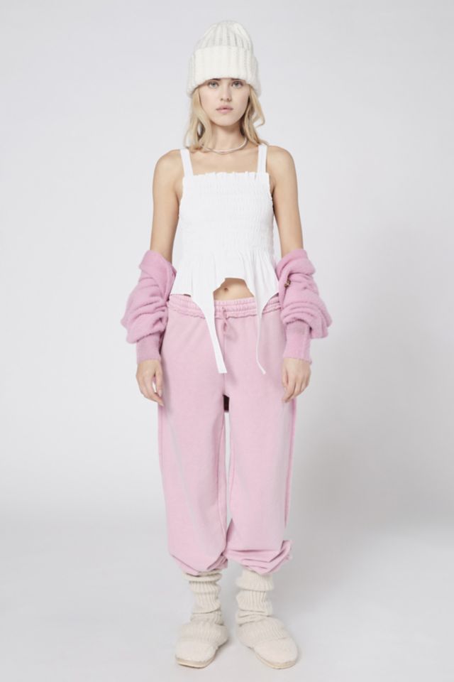 UO Sammie Poplin Smocked Top #1