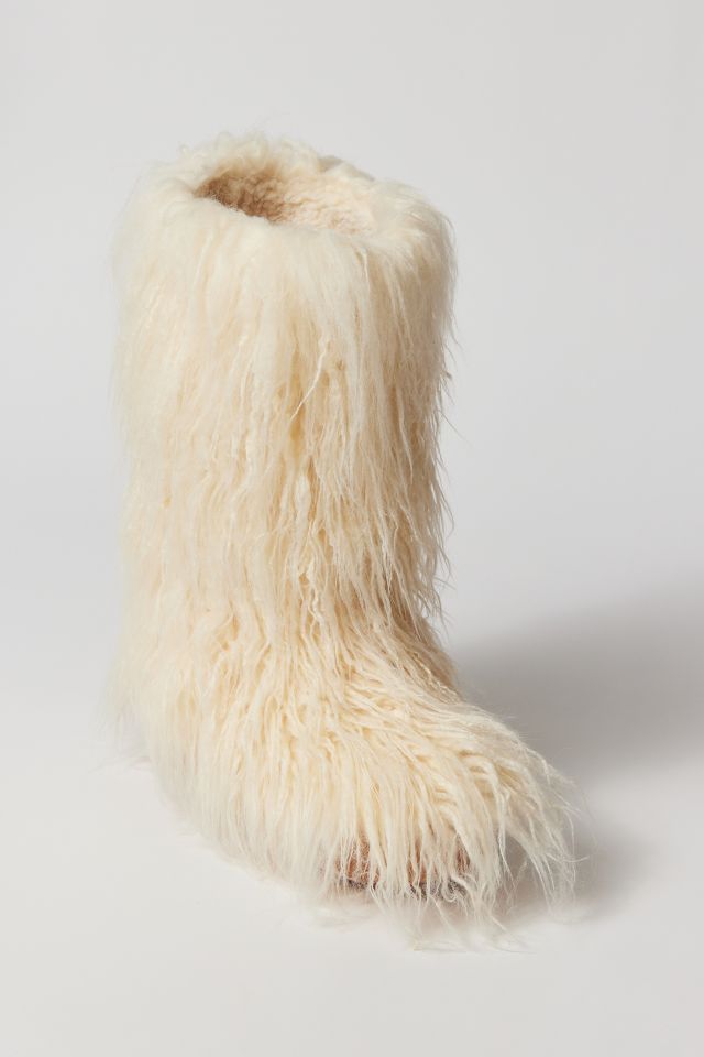 Shaggy faux hotsell fur boots