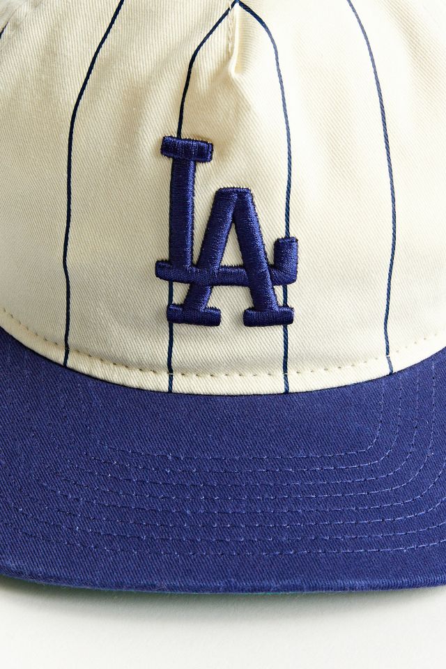 New Era Dodgers Throwback Pinstripe T-Shirt - Men's