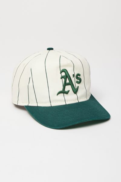 Women's New Era White/Black Oakland Athletics Team Pinstripe