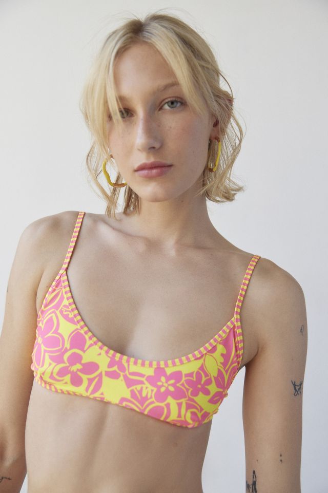 Kulani Kinis Floral Scoop Neck Bikini Top #3