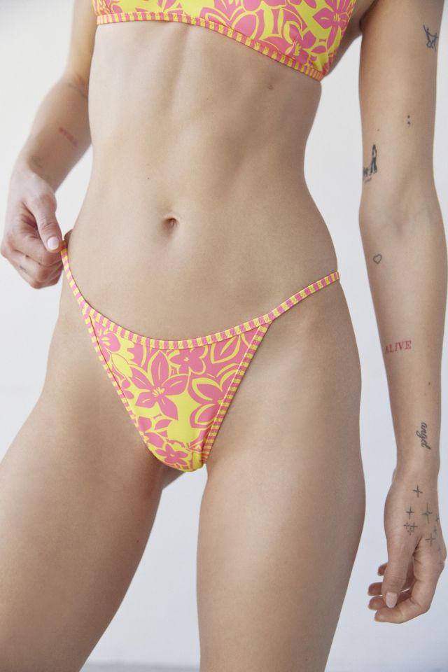Kulani Kinis Floral Tanning Thong Bikini Bottom #2