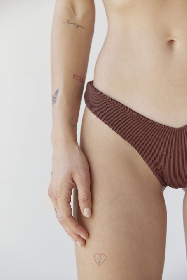 Minimal Cheeky Bikini Bottom - Bubblegum Pink Ribbed –KulaniKinisCanada