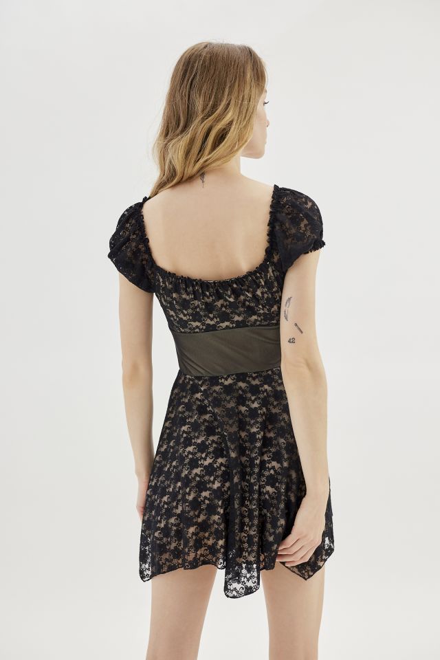 UO Angelica Lace Corset Mini Dress #1
