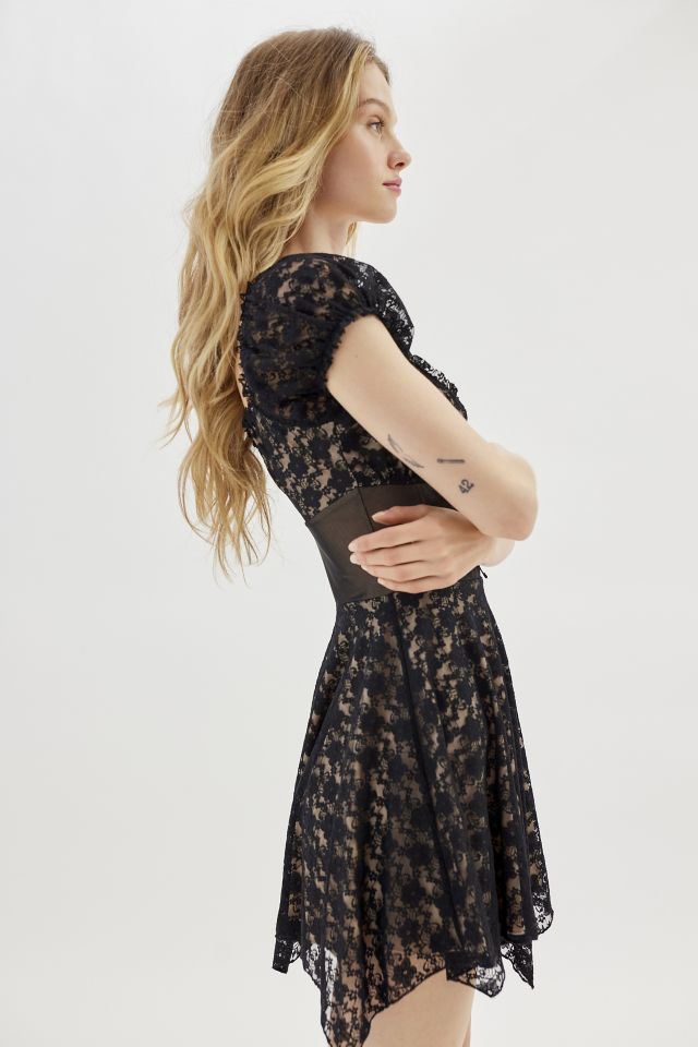 UO Angelina Lace-Inset Mini Dress | Urban Outfitters Singapore - Clothing,  Music, Home & Accessories