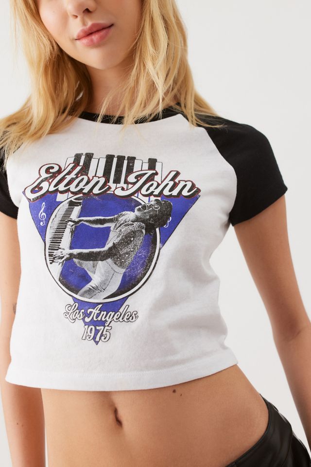Elton John UO Exclusive Raglan Baby Tee #3