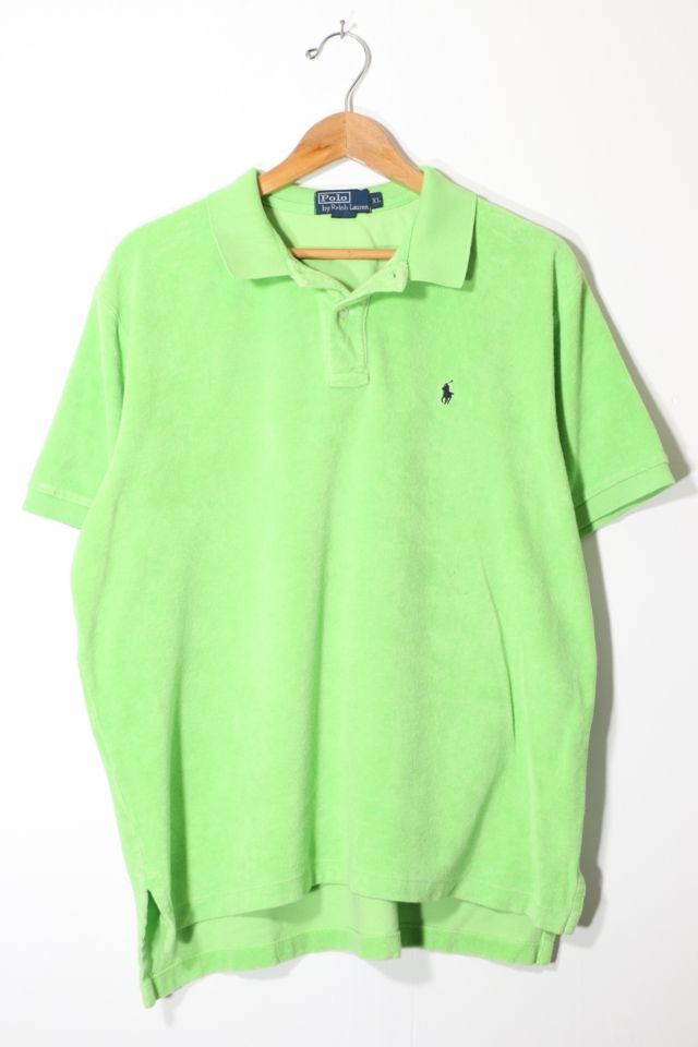 Vintage Polo Ralph Lauren Short Sleeve French Terrycloth Polo Shirt | Urban  Outfitters
