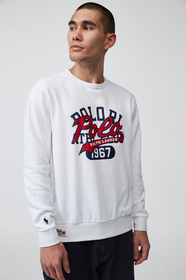 CREW NECK SWEATER - FULL FRONT LOGO PRINT