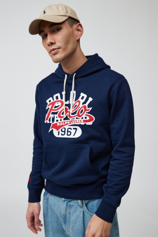 Polo Ralph Lauren Lightweight Magic Fleece Logo Hoodie Sweatshirt | Urban  Outfitters