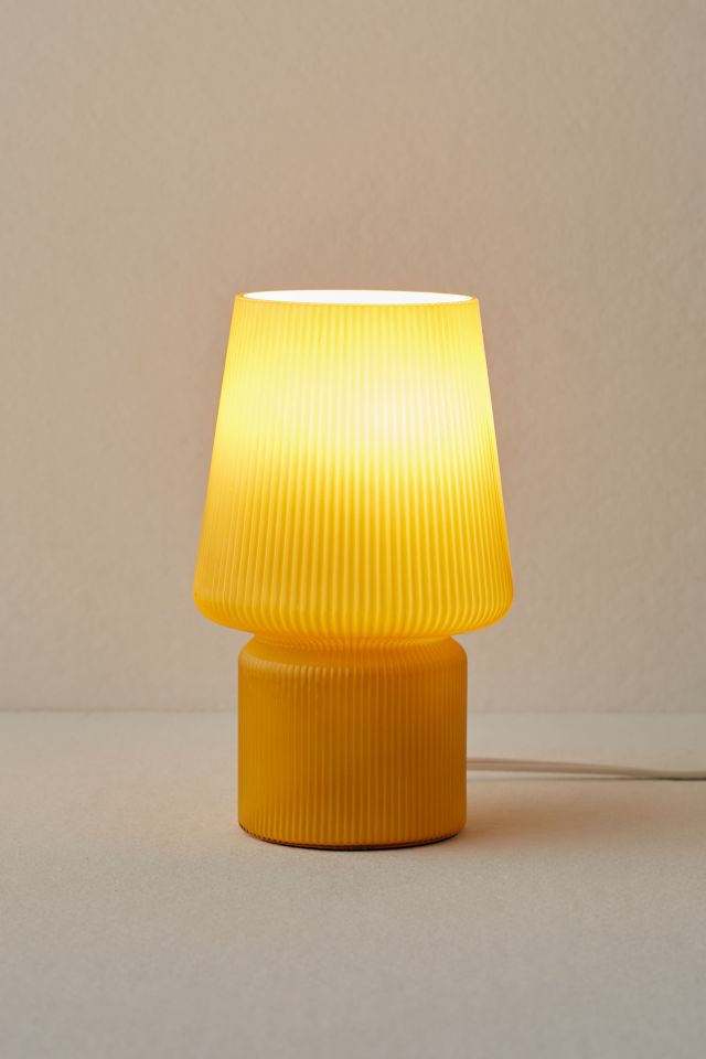Ribbed Little Glass Table Lamp | Urban Outfitters