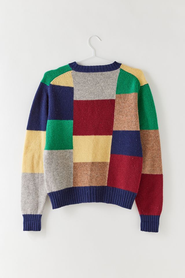 Vintage Colorblock Sweater | Urban Outfitters