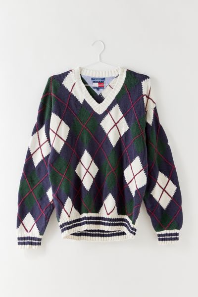 Vintage Tommy Hilfiger Argyle Sweater | Urban Outfitters