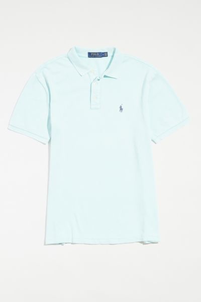 Polo Ralph Lauren Spa Terry Polo Shirt In Light Blue