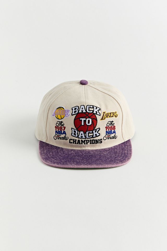 Mitchell & Ness x NBA Pinwheel of Fortune Deadstock Lakers Hat - Yellow/Purple