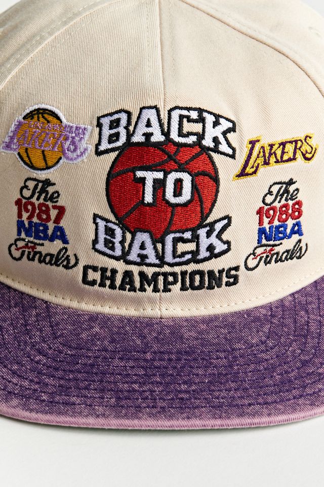 Mitchell & Ness x NBA Pinwheel of Fortune Deadstock Lakers Hat - Yellow/Purple