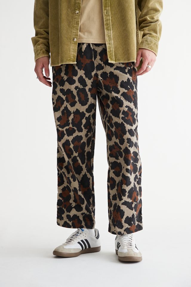 UO Leopard Corduroy Beach Pant | Urban Outfitters