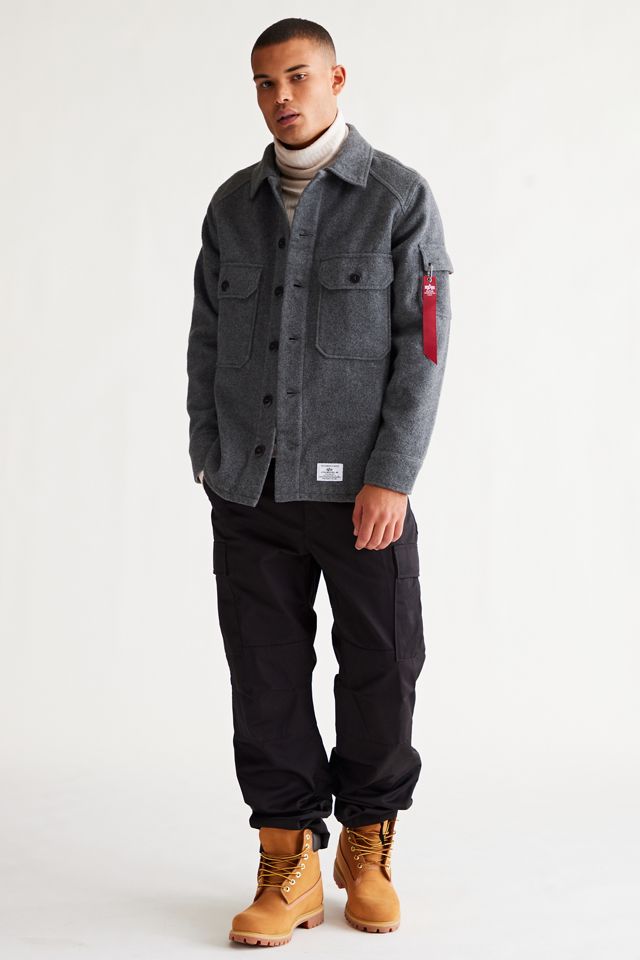 Alpha Industries Wool Shirt Jacket | Urban Outfitters