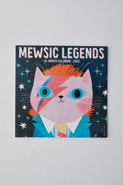 Mewsic Legends 2023 Wall Calendar Urban Outfitters