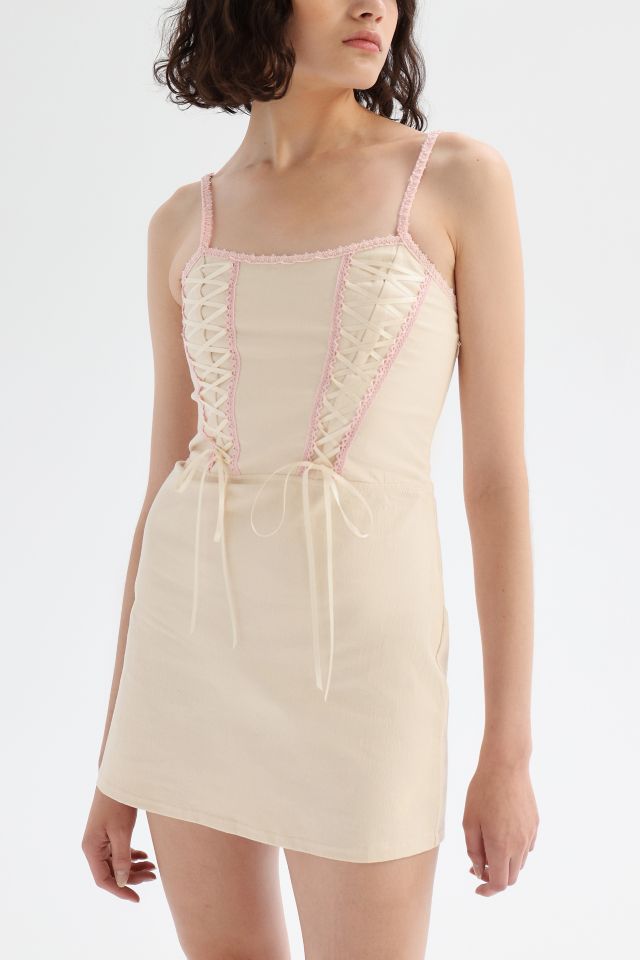 Robe Mini Corset Faye à Lacets UO #4