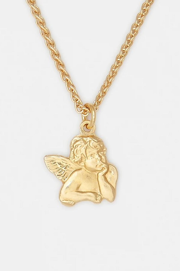 Deux Lions Jewelry Luna Necklace In Gold, Men's At Urban Outfitters
