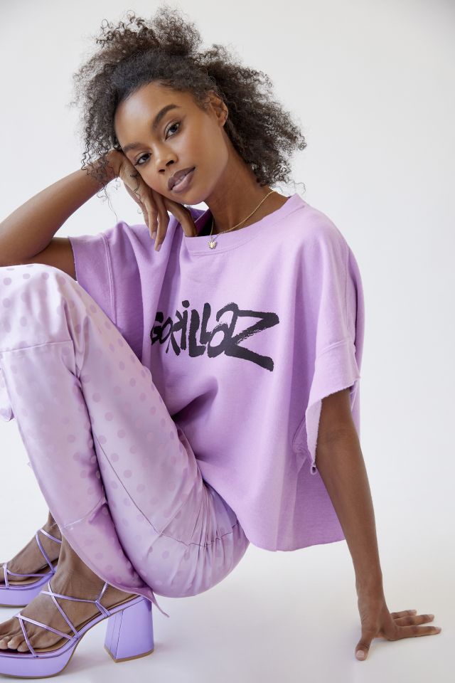 Sweat-shirt Court à Manches Courtes Gorillaz #1