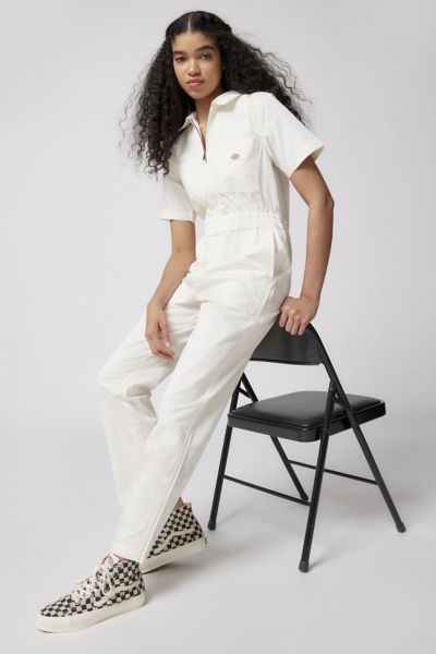 Dickies Vale Coverall Jumpsuit In White