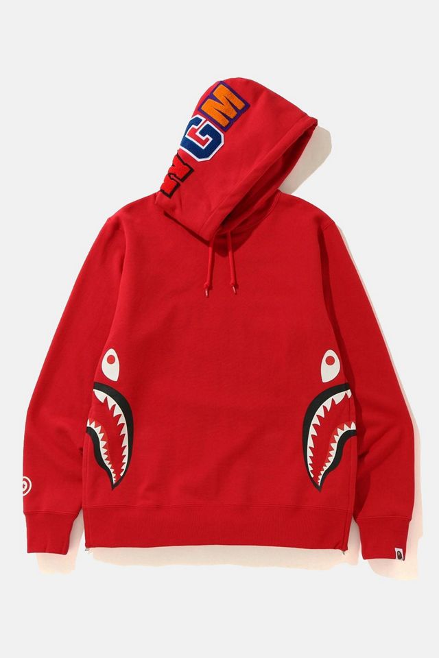 BAPE Side Zip Shark Wide Pullover Hoodie | Urban Outfitters