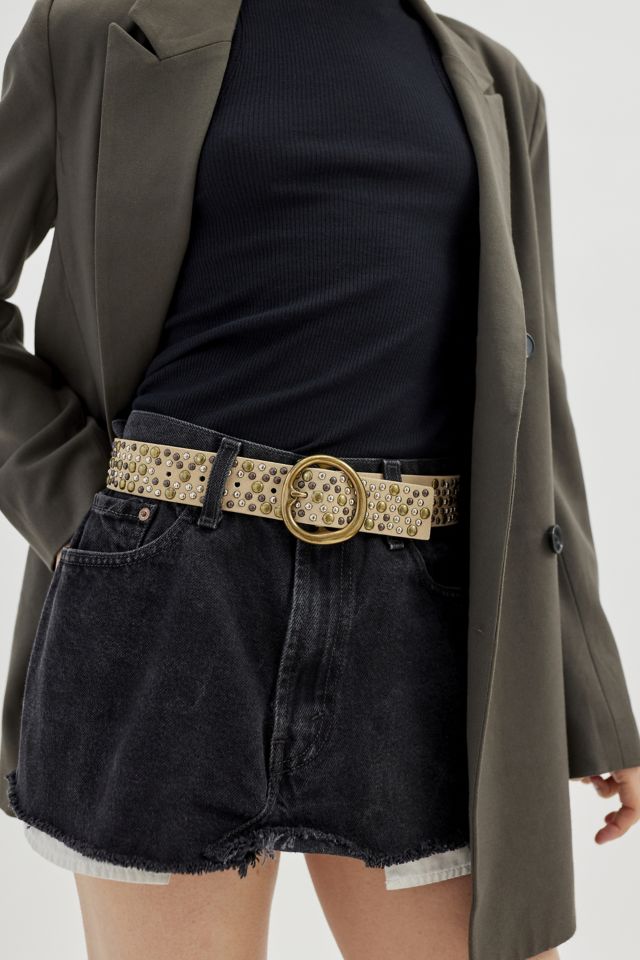 Studded Suede Belt #1