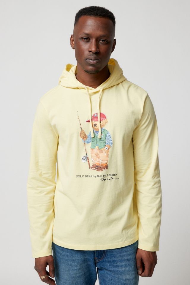 Polo Ralph Lauren Fishing Bear Hooded Long Sleeve Tee