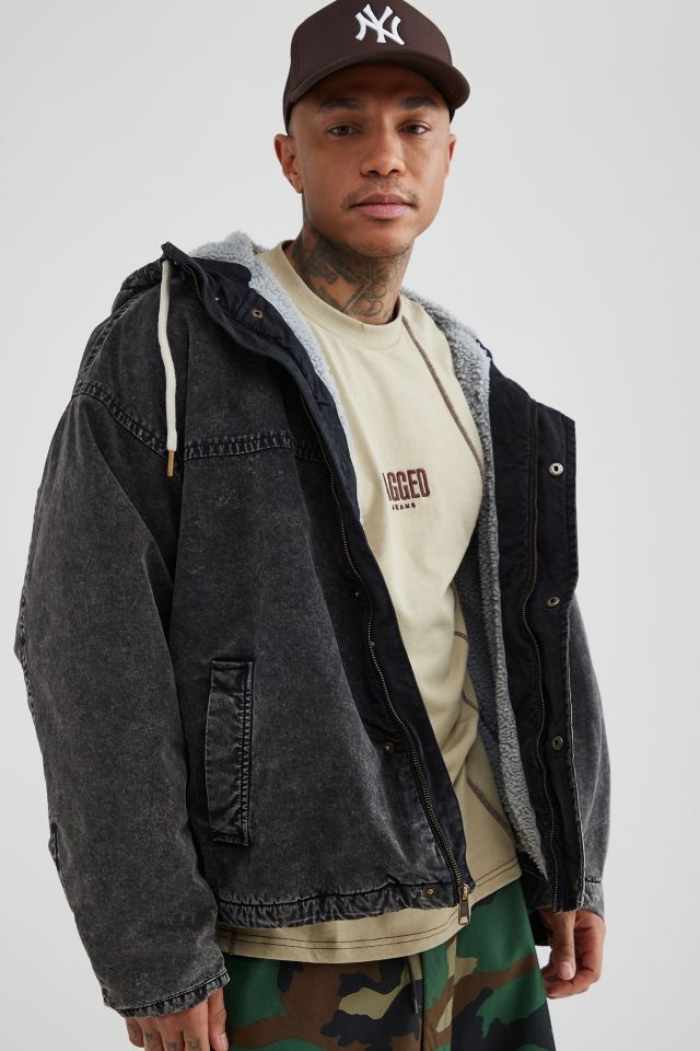 BDG River Hooded Canvas Work Jacket