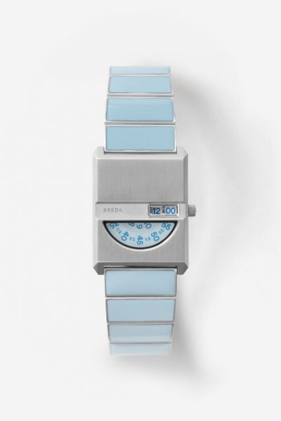 Shop Breda Pulse Tandem Metal Bracelet Watch In Sky, Men's At Urban Outfitters