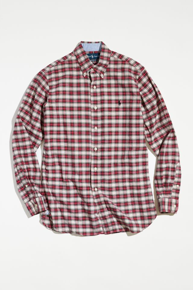 Plaid ralph lauren hot sale button down