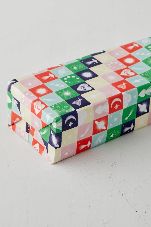 Adelfi Space Checkered Wrapping Paper #1