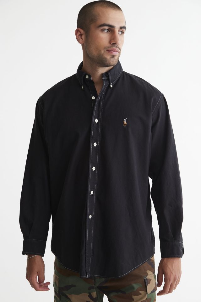 Urban Renewal Remade Polo Ralph Lauren Overdyed Button-Down Shirt | Urban  Outfitters