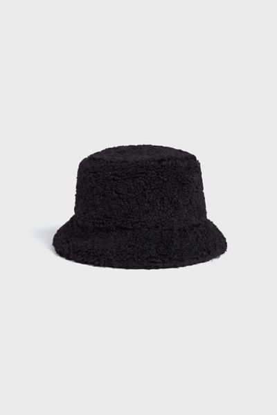 Apparis Gilly Koba Faux Fur Bucket Hat In Noir