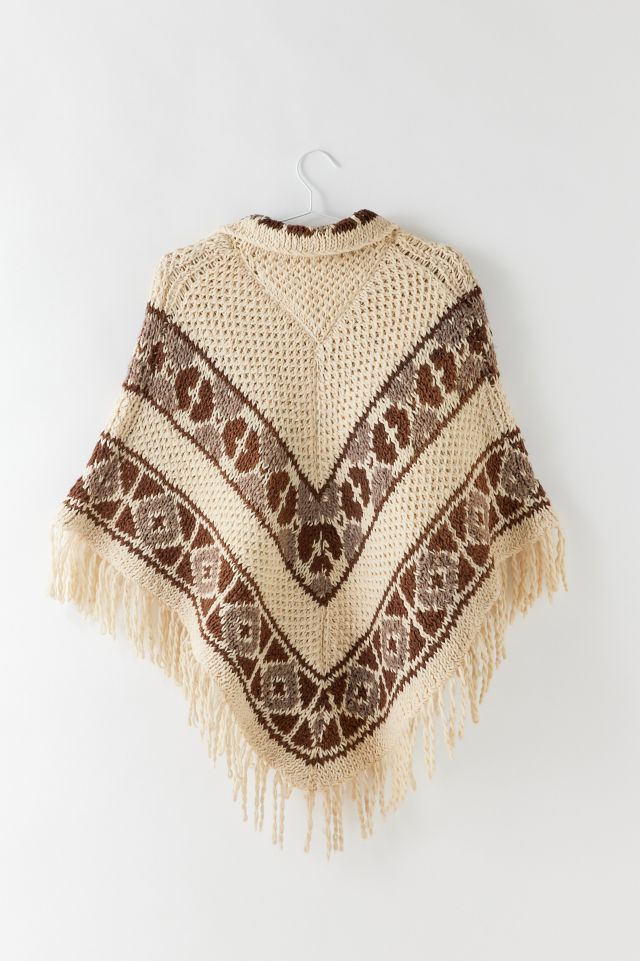 Vintage Knit Poncho #1