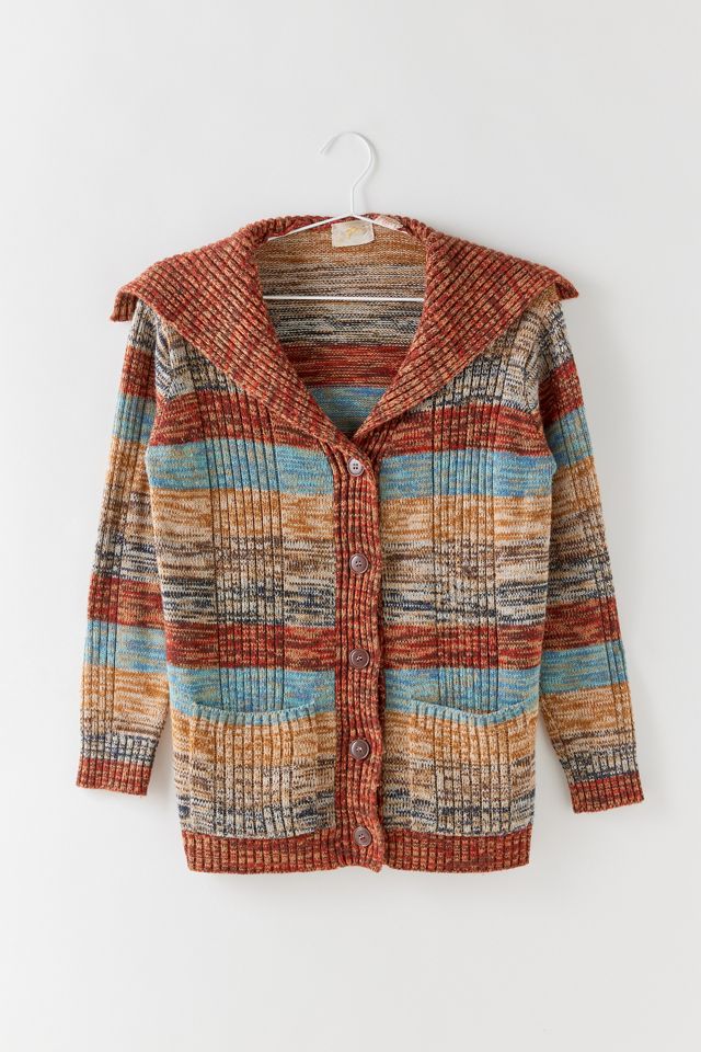 Vintage Strip Knit Cardigan