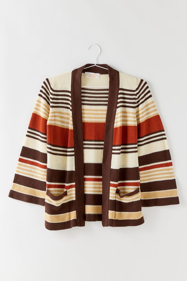 Vintage Strip Knit Cardigan main image 1