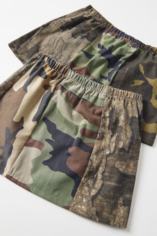 Urban Renewal Remade Multi Pieced Camo Mini Skirt #1