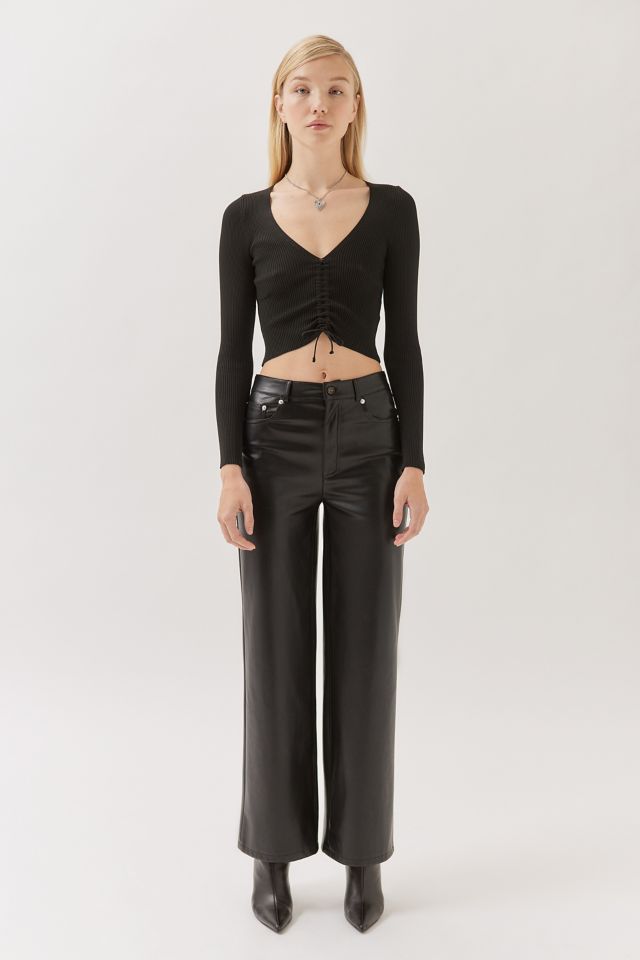 UO Mia Ribbed Cinched Sweater #1