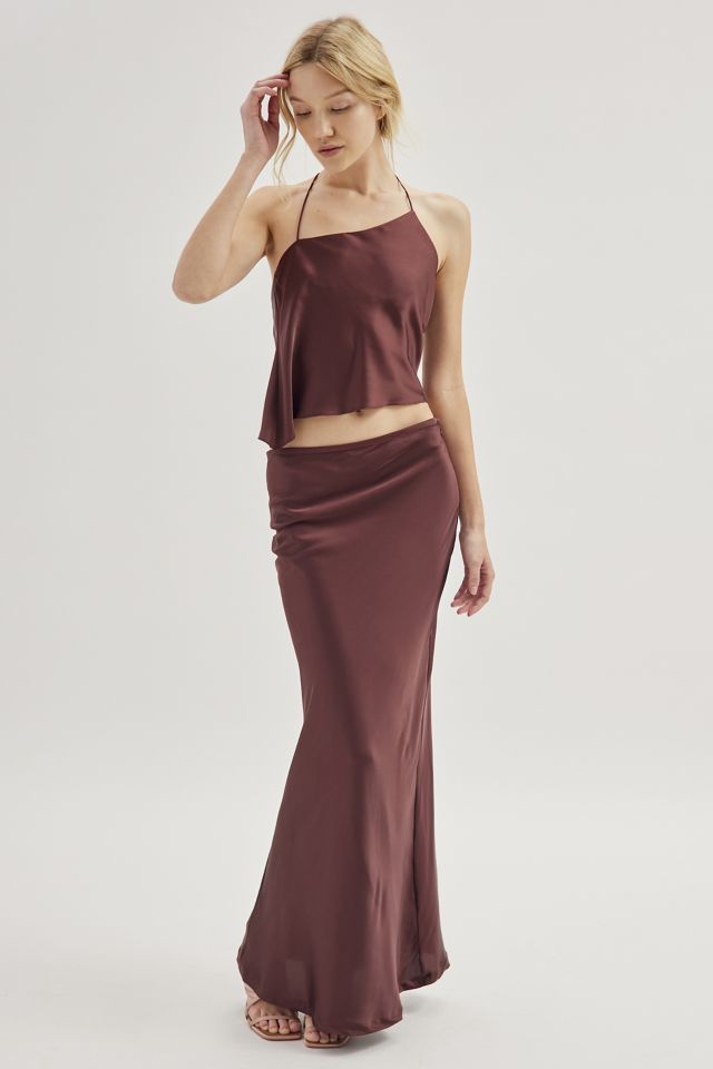 Lioness Hudson Satin Halter Top & Skirt Set #2