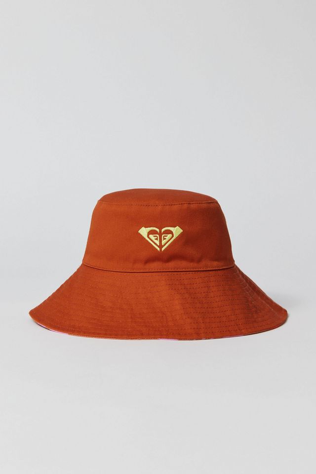 NWT Roxy & Kate Bosworth Bucket Hat Surf Kind Size M/L Orange Floral Roxy X Kate Bosworth Surf.Kind.Kate. Bucket Hat | Urban  main image 4