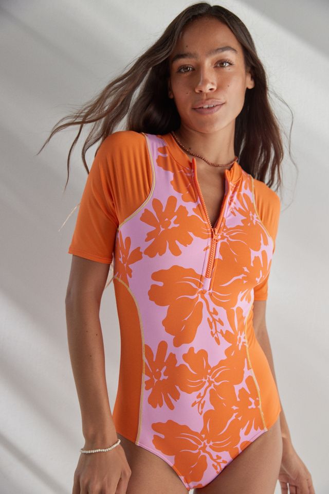 Roxy X Kate Bosworth Surf.Kind.Kate Floral Wetsuit One-Piece Swimsuit #1