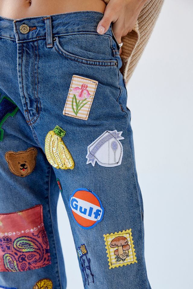 BDG X Urban Renewal Remade Allover Patch Jean | Urban Outfitters