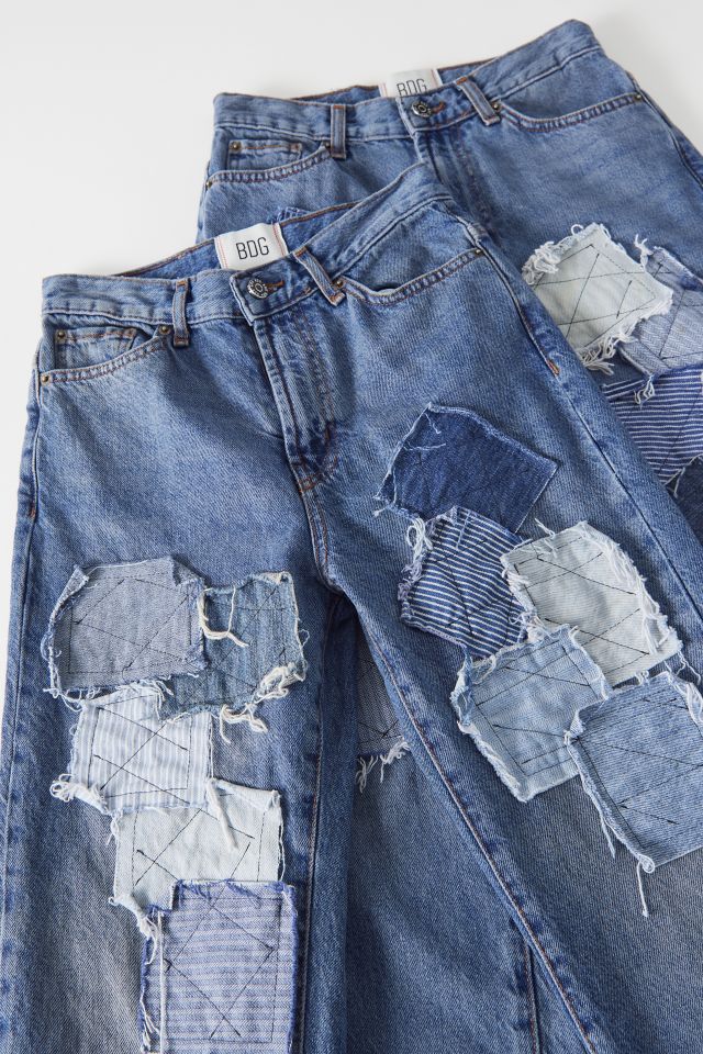 BDG X Urban Renewal Remade Patchwork Straight Leg Jean #1
