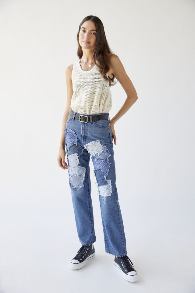 BDG X Urban Renewal Remade Patchwork Straight Leg Jean #4