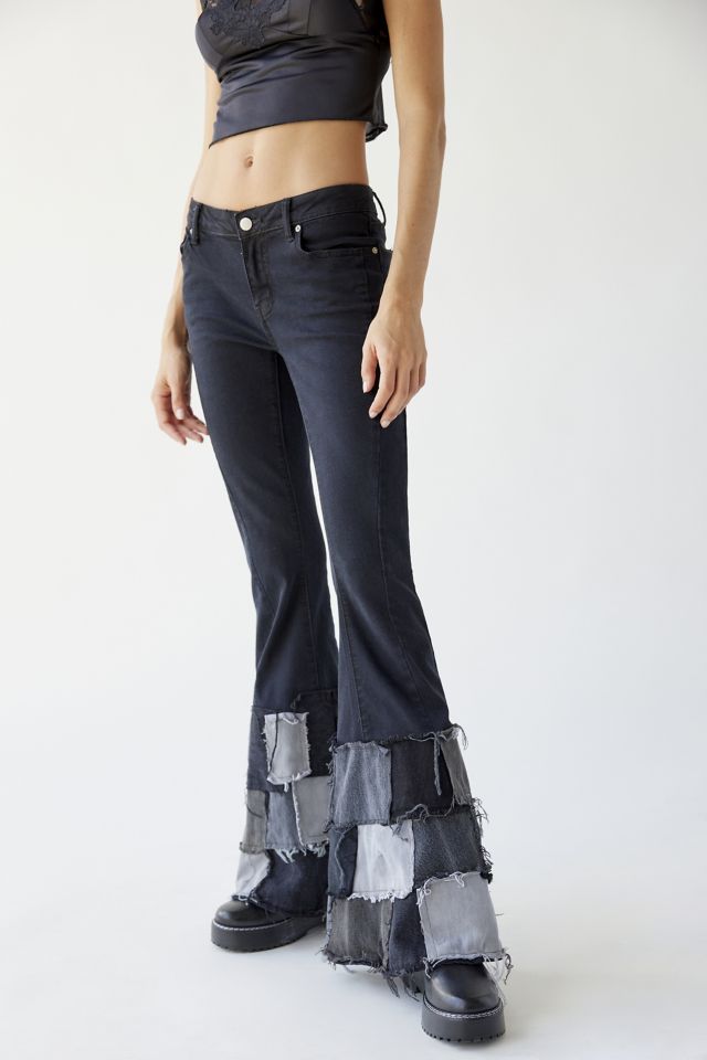 Vitelli — Patchwork Denim Bell Bottom Pants